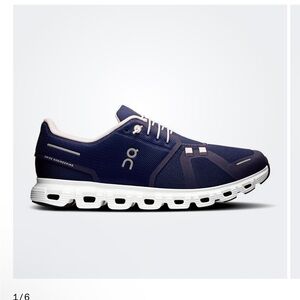 On Running Men's Blue and White Athletic Shoes